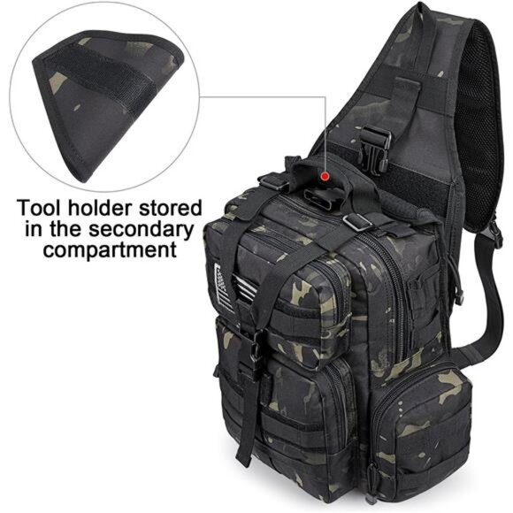 Sling Bag Backpack with Adjustable Camo - Picture 3 of 6